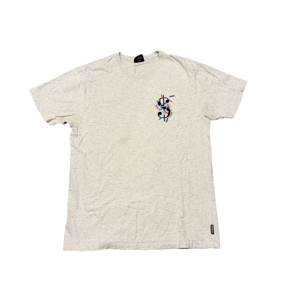 Icecream Billionaire Boys Club T Shirt Mens XL Gray Diamond Graphic Streetwear